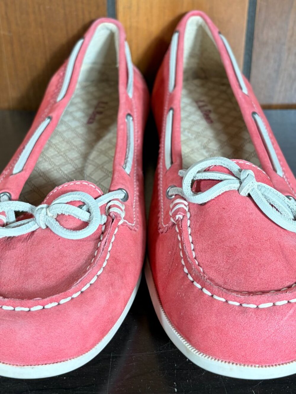 L.L. Bean Campside Boat Loafers Womens Sz 10M Fuchsia Pink Slip-On